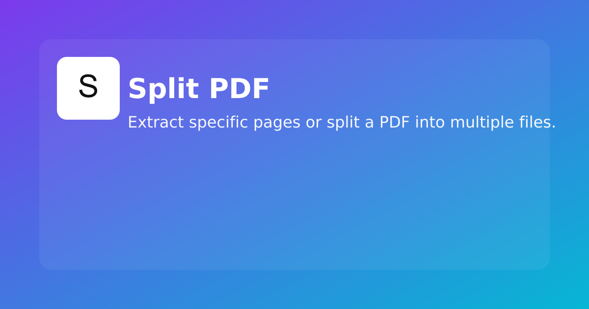 Split PDF Free Online - Extract Pages in Seconds | easy-pdf